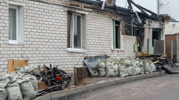 Professional Fire Damage Removal technician working in Rush City, MN